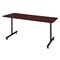 Kobe Rectangle Training Table, 66" W, 29" H, Laminate Top, Mahogany MKTRCT6630MH - alternate 1